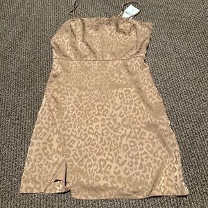 Forever 21 Tan Leopard Print Mini Dress
